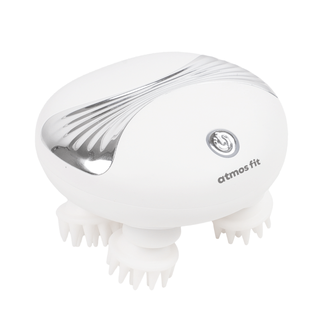 atmos fit dewdrop scalp massager white