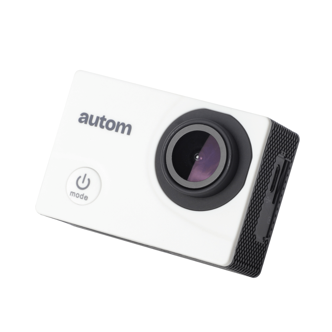 autom hero 4k action camera white