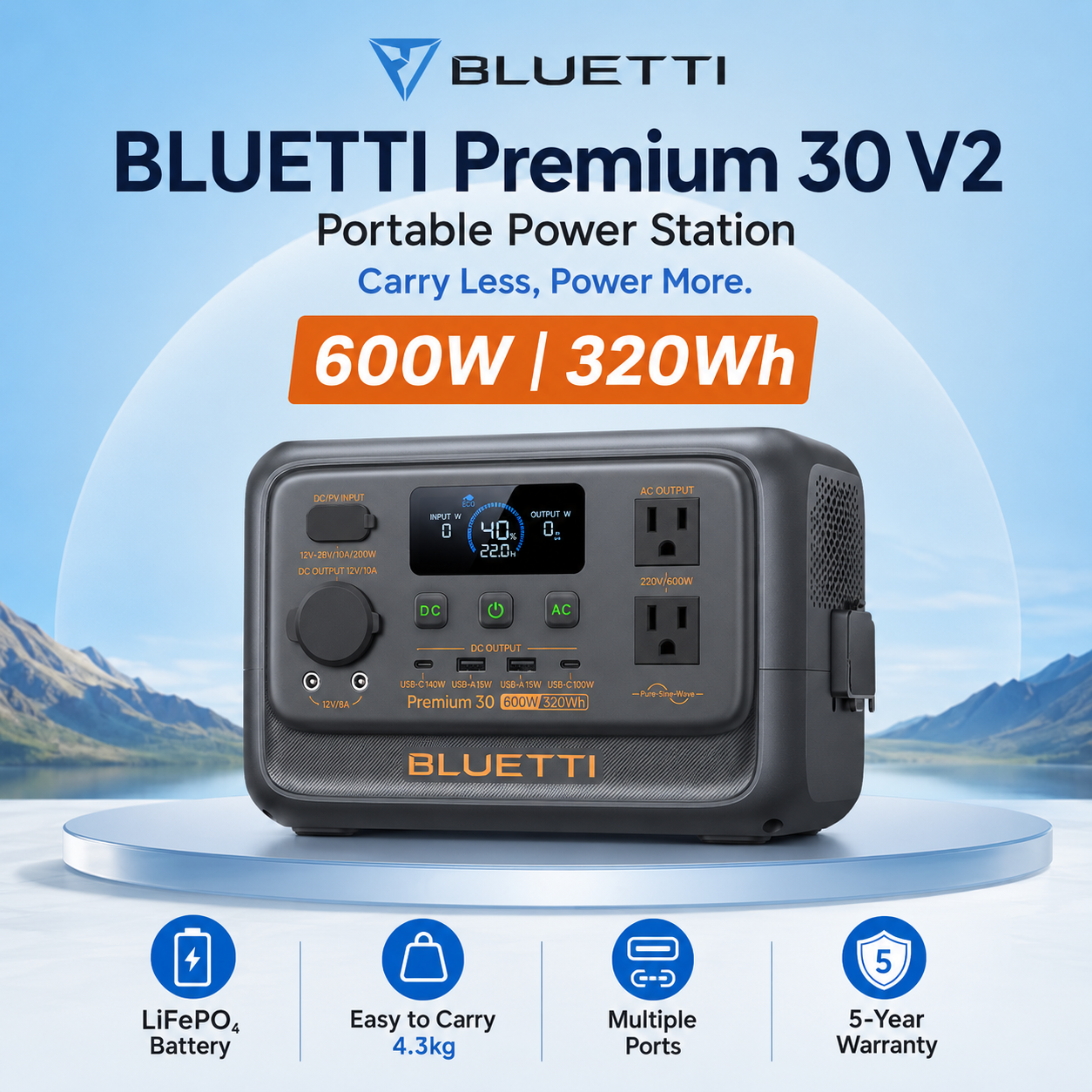 Bluetti Premium 30V2 Power Station
