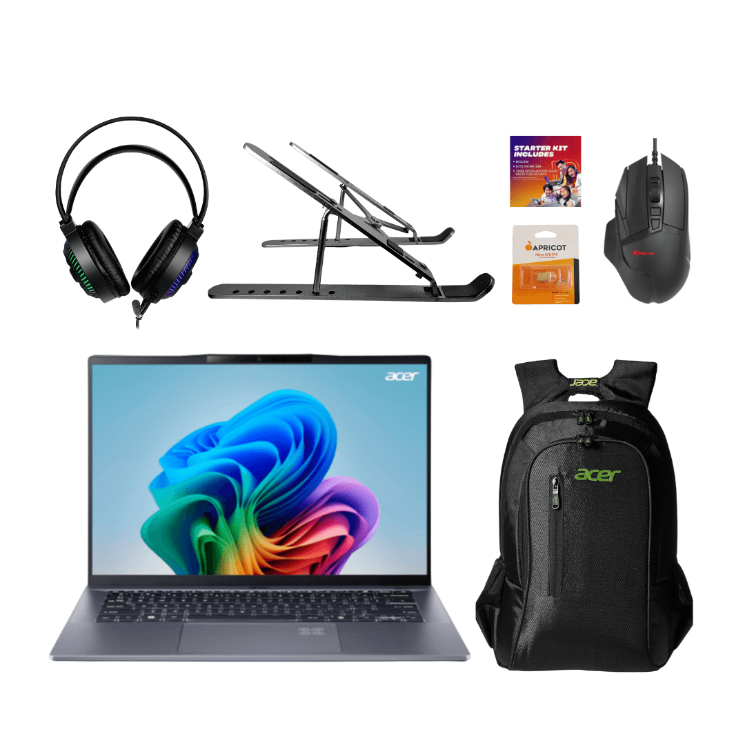 [Bundle] ACER Swift Go 14.5" IPS Qualcomm Snapdragon X Plus X1P-42-100 (16GB/ 1TB) - Steel Gray + Accessories