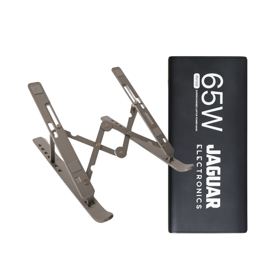 bundle jaguar electronics laptop power bank pm188 + jaguar electronics laptop stand