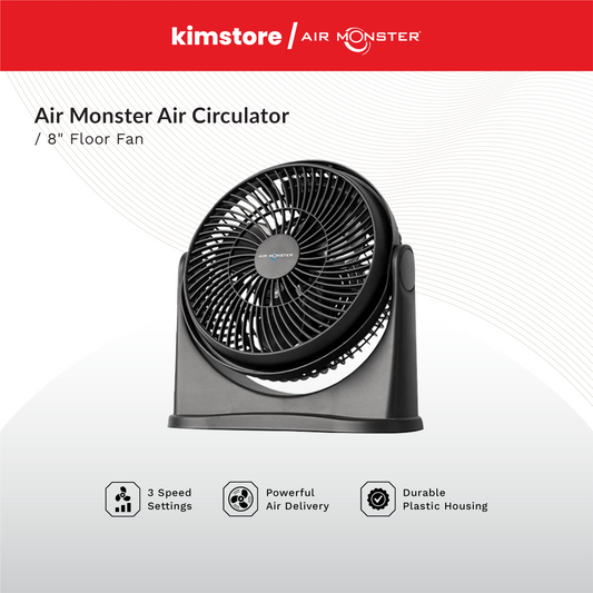 AIR MONSTER Air Circulator 8” (20cm) Floor Fan
