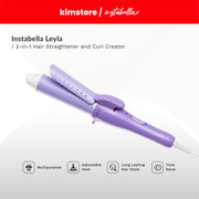 [Open Box] [B] Instabella Leyla 2-In-1 Hair Straightener And Curl Creator Hs-479 - Blush Purple