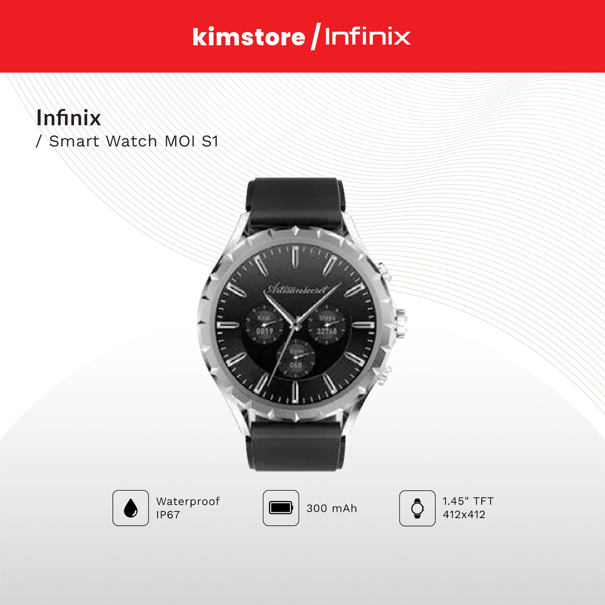 infinix smart watch moi s1 gray