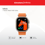 infinix smart wacth moi ultra white orange