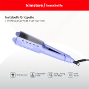 instabella bridgette professional wide flat hair iron hs 341 dazzling purple