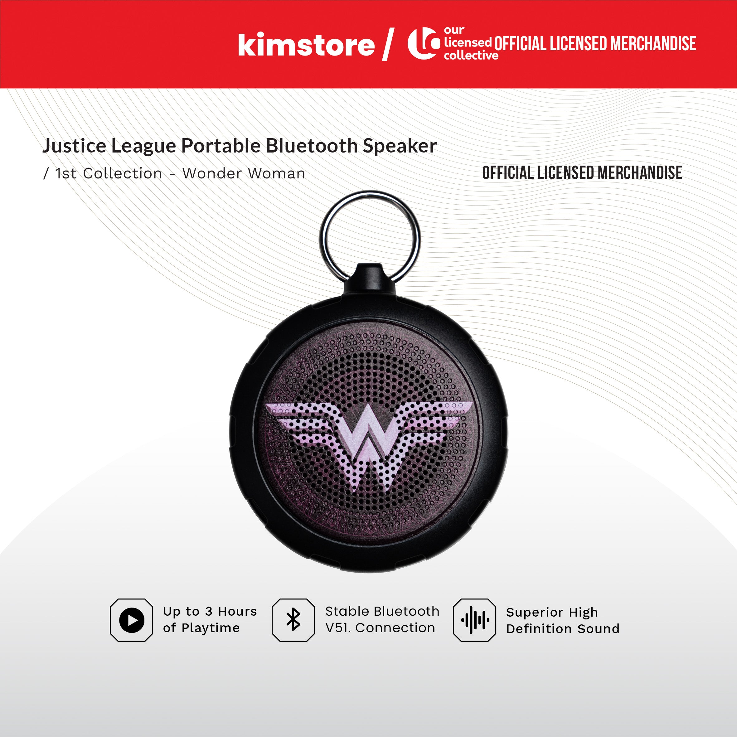 JUSTICE LEAGUE Portable Bluetooth Speaker 1st Collection