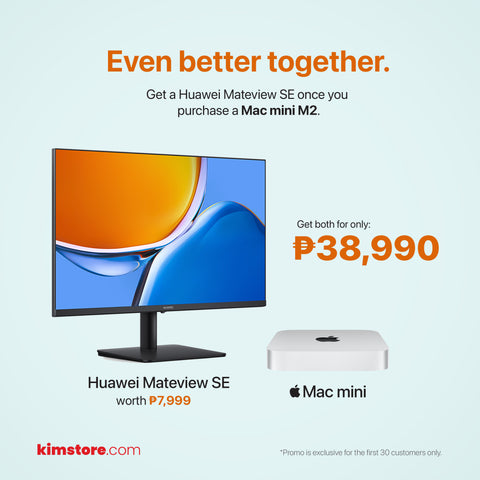 APPLE Mac Mini M2 (OFFICIAL) and HUAWEI MateView SE Monitor