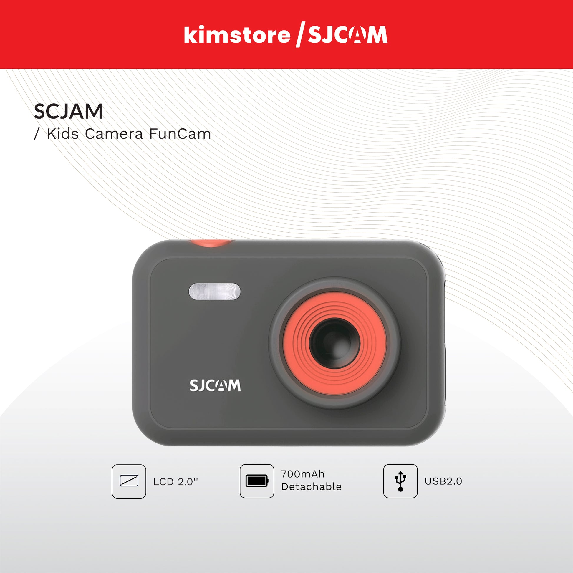 [open box] sjcam kids camera funcam+ yellow