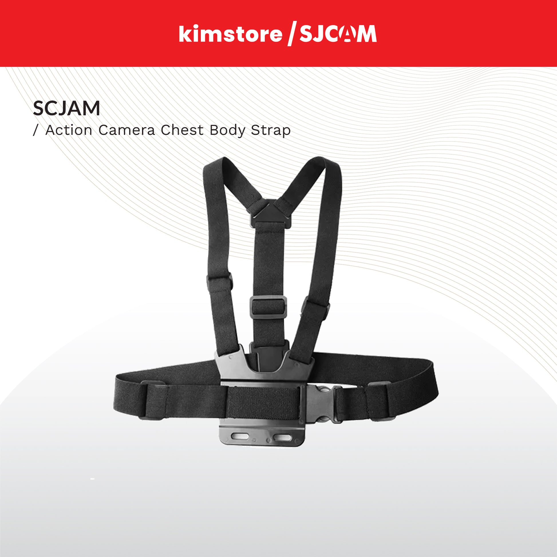 sjcam action camera chest body strap