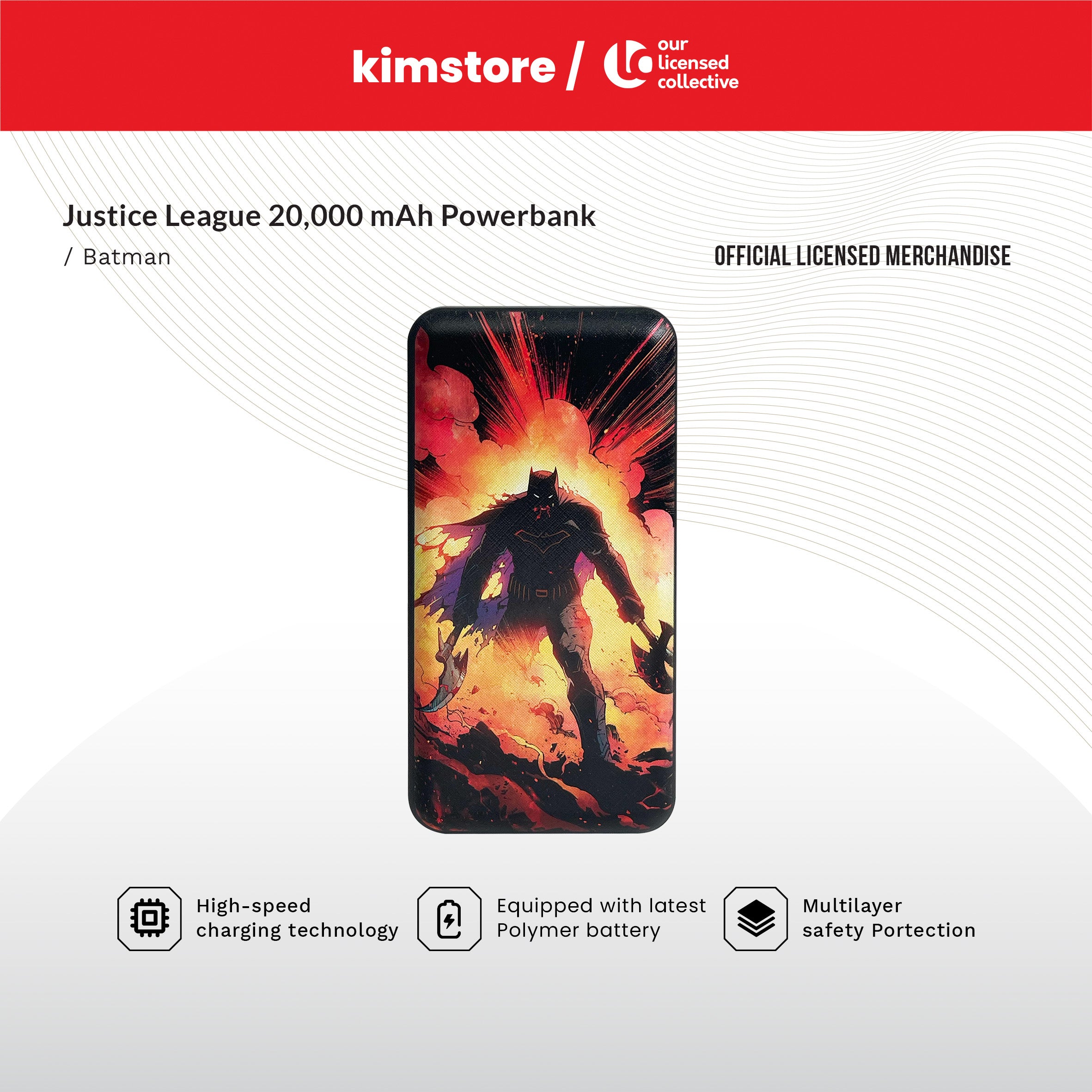 OLC Justice League 20,000 mAh Powerbank
