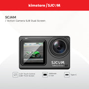 sjcam action camera sj8 dual screen black