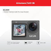 sjcam action camera sj6 pro dual screen black