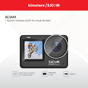 sjcam action camera sj10 pro dual screen black