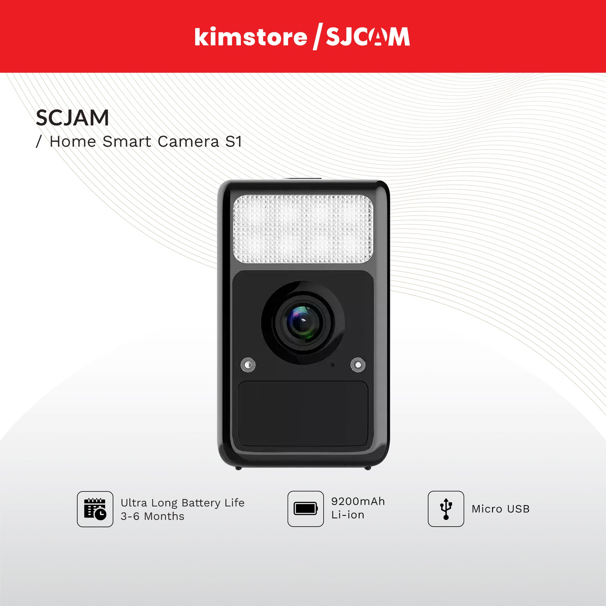 sjcam home smart camera s1 black