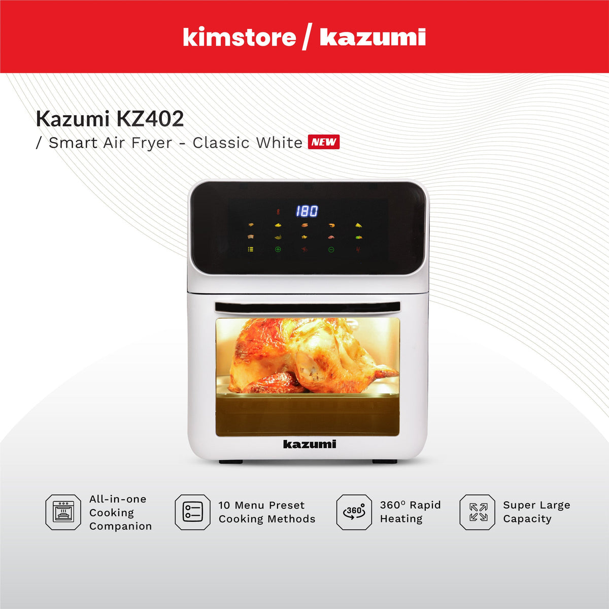 Kazumi KZ-402 Smart Air Fryer Oven