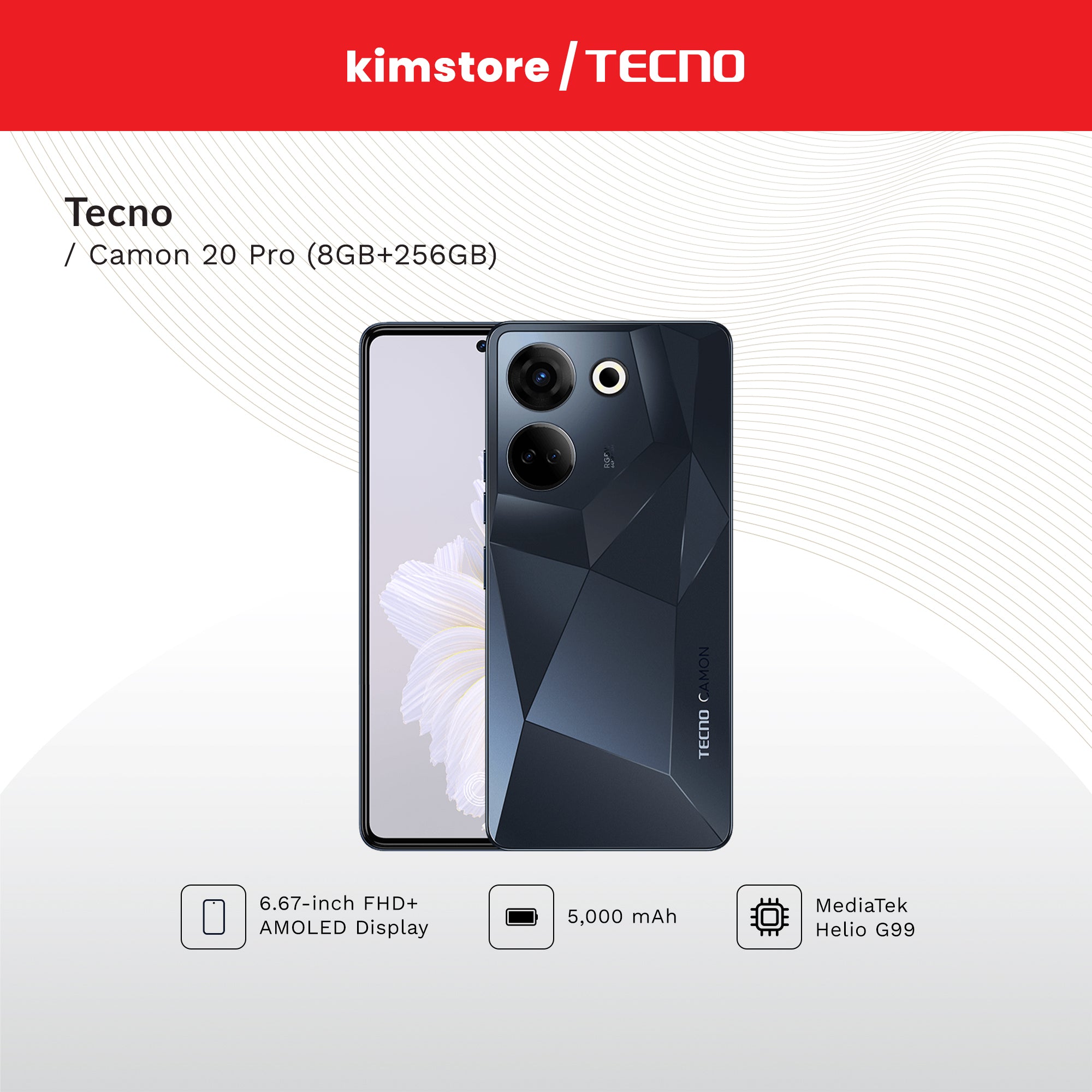tecno camon 20 pro 8gb256gb predawn black