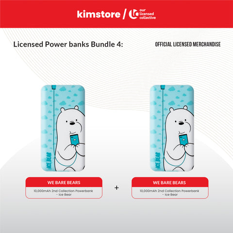 OLC BUNDLE: We Bare Bears 10,000mAh 2nd Collection Powerbank