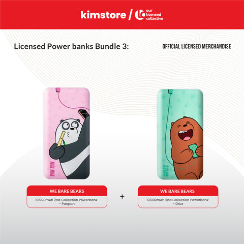 OLC BUNDLE: We Bare Bears 10,000mAh 2nd Collection Powerbank