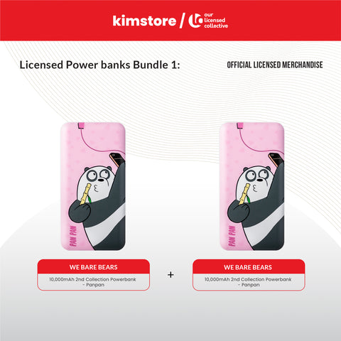 OLC BUNDLE: We Bare Bears 10,000mAh 2nd Collection Powerbank