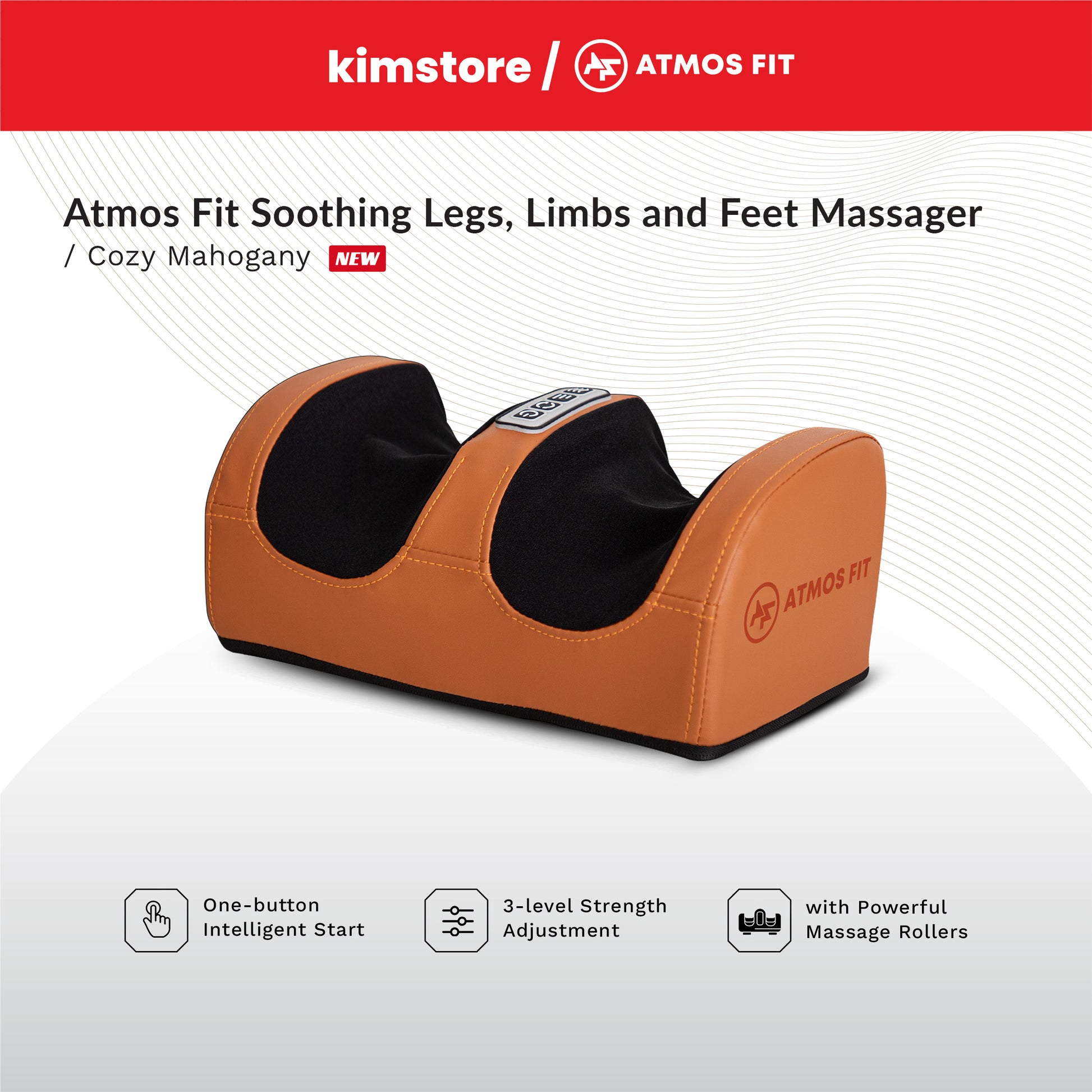 atmos fit soothing legs, limbs and feet massager black