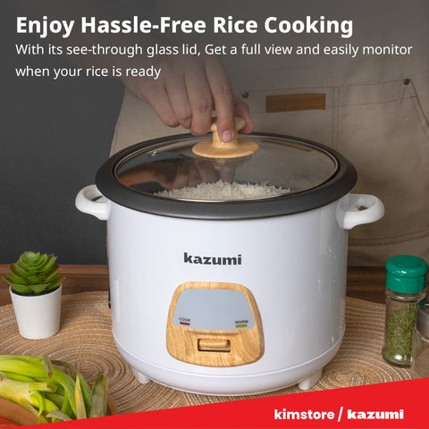 BUNDLE: Kazumi KZ-RC115 1.5L Rice Cooker + TechFlex 2.5W Mini UV Sterilizing Lamp (Black)