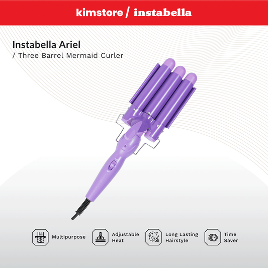 Instabella Ariel Three Barrel Mermaid Curler HC-476