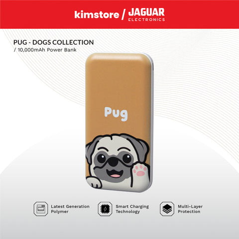 JAGUAR ELECTRONICS 10000mAh Power Bank Dual USB Output Dogs 1st Collection