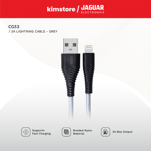 Jaguar Electronics CG53 3.0A Fast Charging Data Cable Lightning