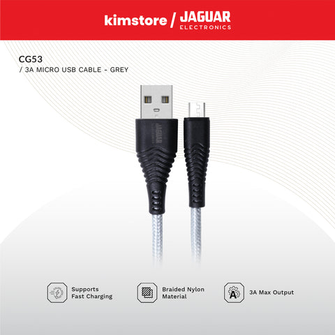 Jaguar Electronics CG53 3.0A Fast Charging Data Cable Micro USB