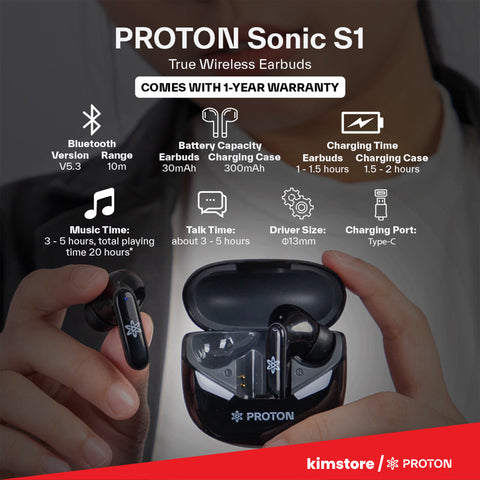 PROTON Sonic S1 True Wireless Earbuds