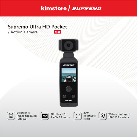 Supremo Ultra HD Pocket Action Camera