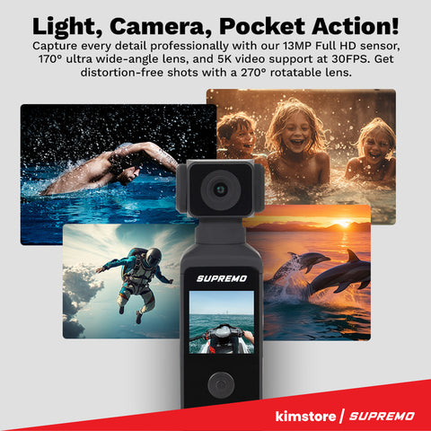 Supremo Ultra HD Pocket Action Camera