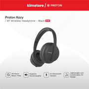 proton kozy bt wireless headphone black