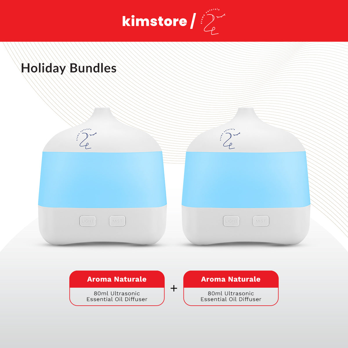 Holiday Bundle: Aroma Naturale Essential Oils and Diffuser