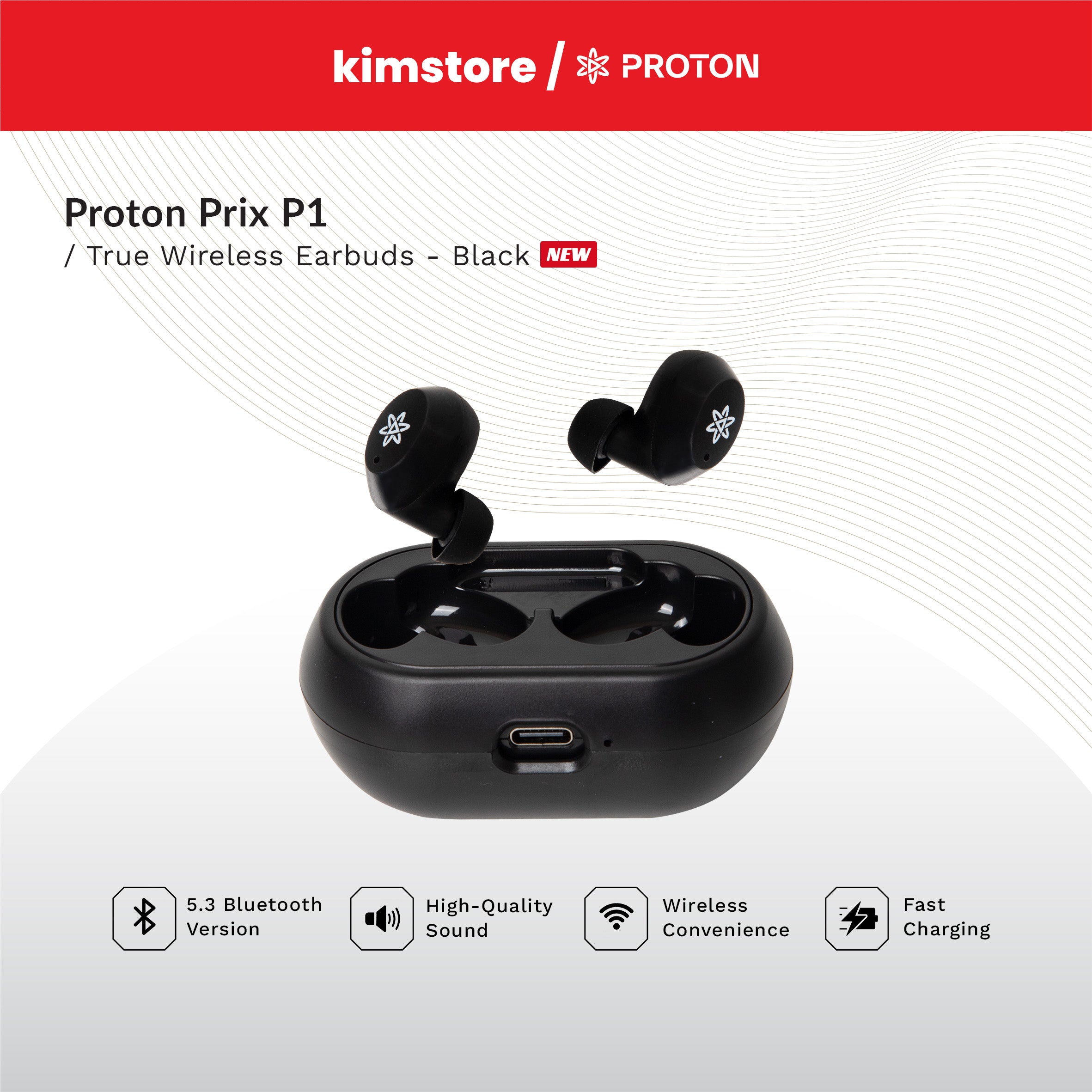 [Open Box] [C] Proton Prix P1 True Wireless Earbuds