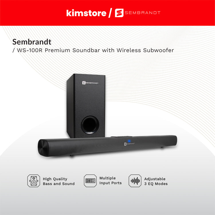 Kimstore sembrandt ws 100r soundbar black - Main Image