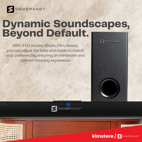 Sembrandt WS-100R Premium Soundbar with Wireless Subwoofer