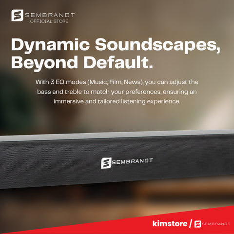 Sembrandt TR-S200 5.1CH Soundbar and Subwoofer with Surround Speakers