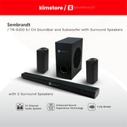 sembrandt tr s200 5.1ch soundbar black