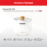 [Open Box] [B] Kazumi KZ-310 1.8L Multifunctional Non-Stick Electric Cooker - White