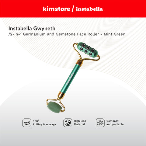 Instabella Gwyneth 2-In-1 Germanium & Gemstone Face Roller
