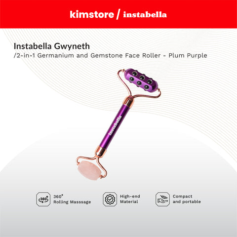 Instabella Gwyneth 2-In-1 Germanium & Gemstone Face Roller