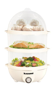 [Open Box] [C] Kazumi KZ-100 Multi-Functional Electric Steamer 3 Layers 350W