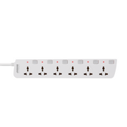 [Open Box] [B] Jaguar Electronics PS-66GS Power Strip 6-Gang with 6 Switches