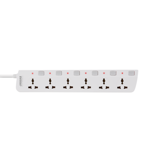 [OPEN BOX] Jaguar Electronics Power Strip 6-Gang with 6 Switches
