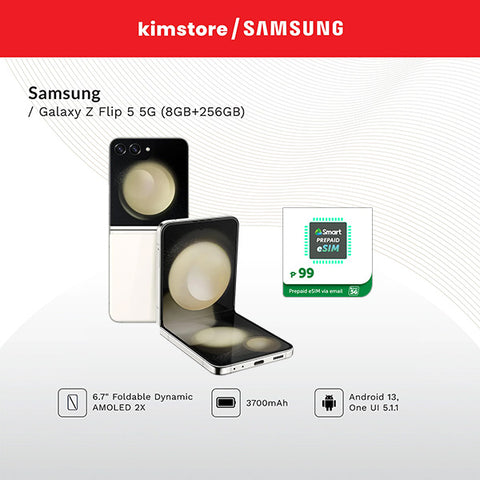 SAMSUNG Galaxy Z Flip 5 5G w/ Smart 5G eSIM