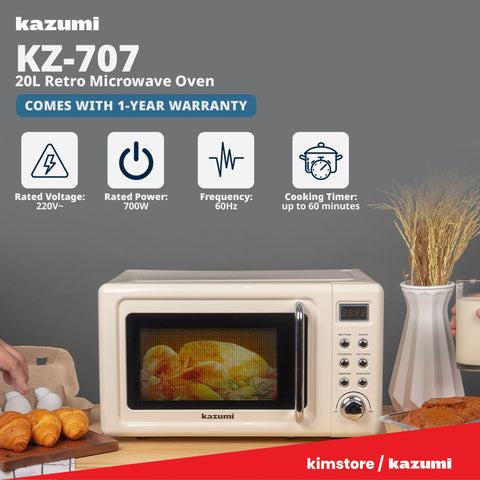 Kazumi KZ-707 20L Digital Microwave Oven