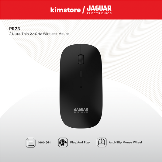 Jaguar Electronics PR23 Ultra Thin 2.4GHz Wireless Mouse