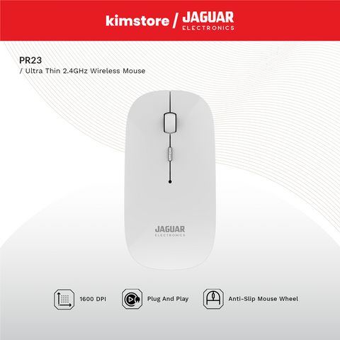 Jaguar Electronics PR23 Ultra Thin 2.4GHz Wireless Mouse